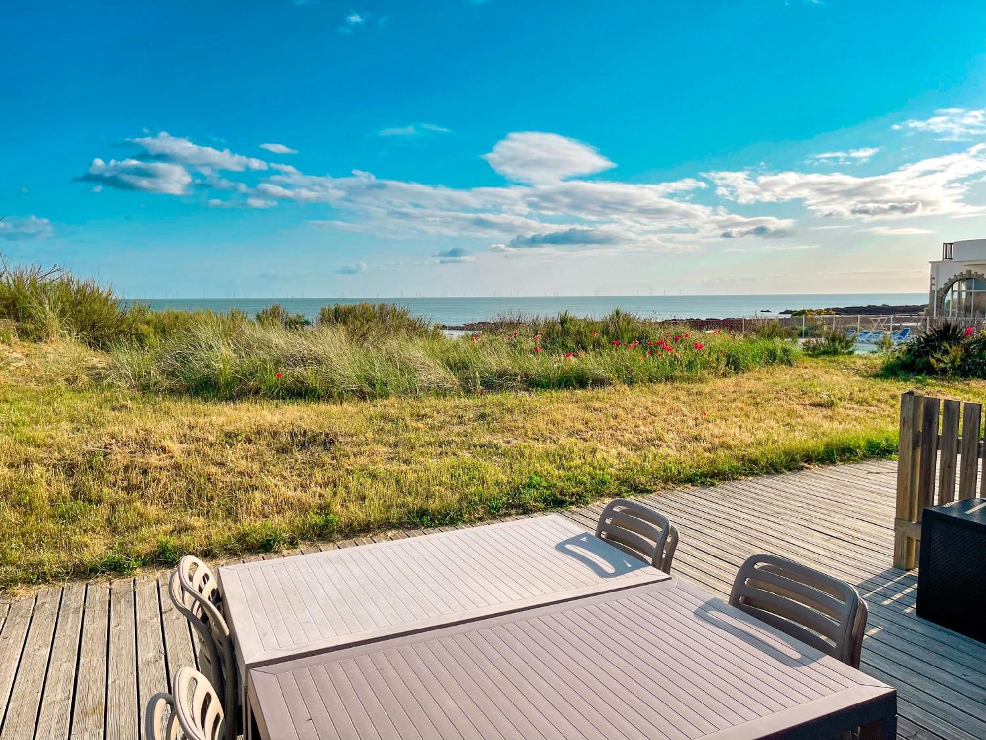 Unique ! Acces Direct A La Plage ! Duplex Avec Grand Solarium Batz-sur-Mer Bagian luar foto